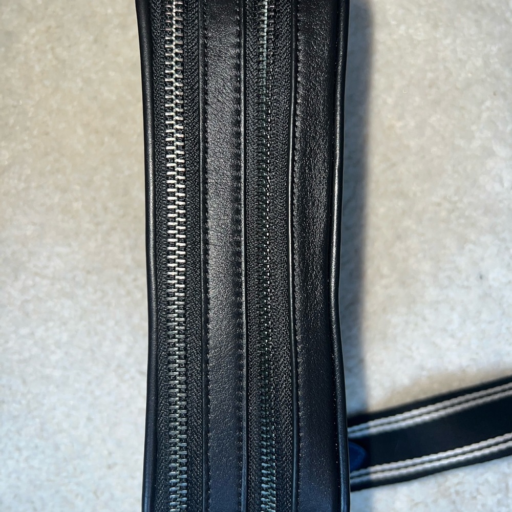 Coach Black Denim Crossbody Charter + Wallet - Picture 6 of 16
